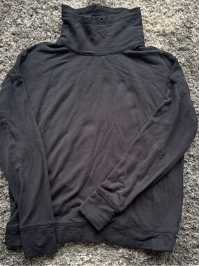 Aerie Offline Black High Neck Sweatshirt